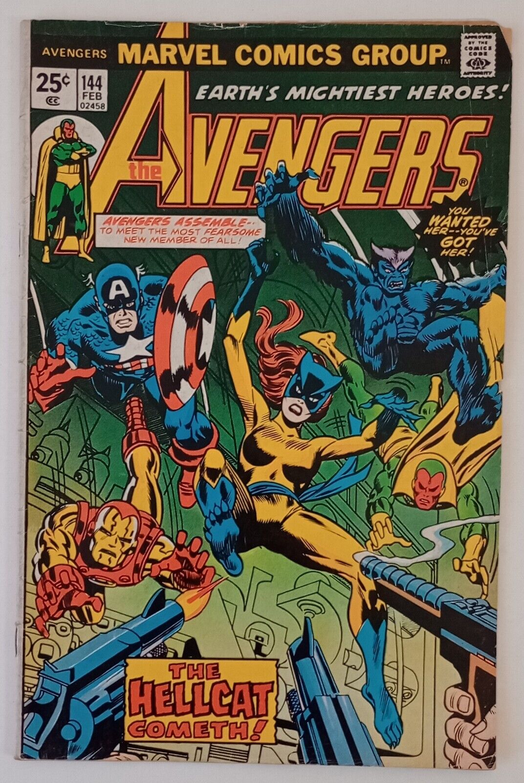  Avengers #144 (1st appearance of Hellcat) 1976