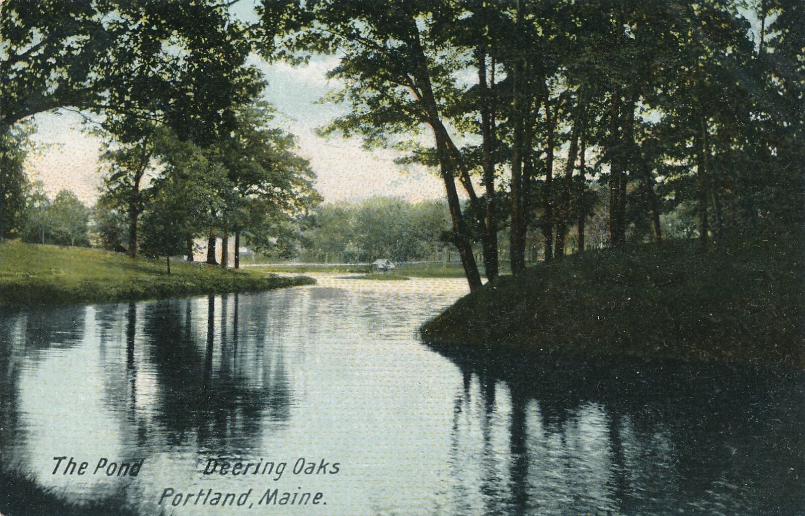PORTLAND ME - Deering Oaks The Pond - udb (pre 1908)