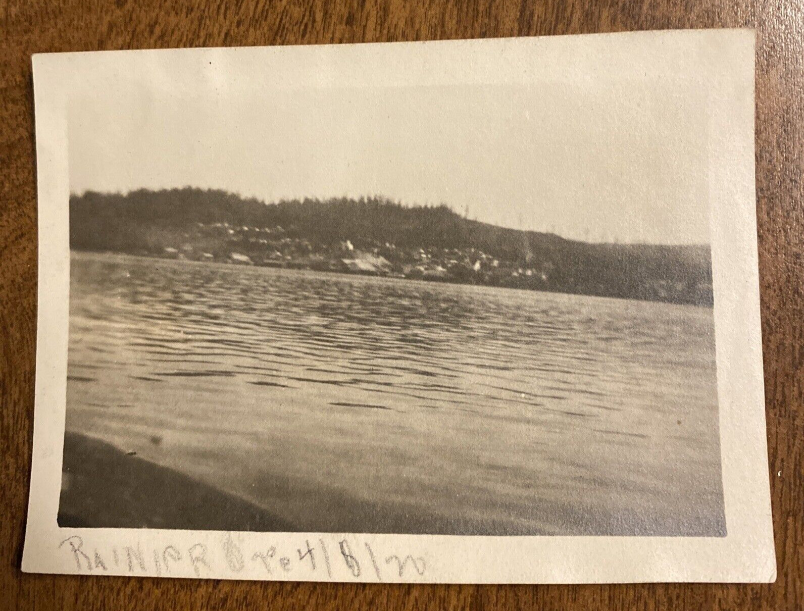 Vintage April 8 1920 Rainier Oregon River Water Outdoors Real Photograph P3L15