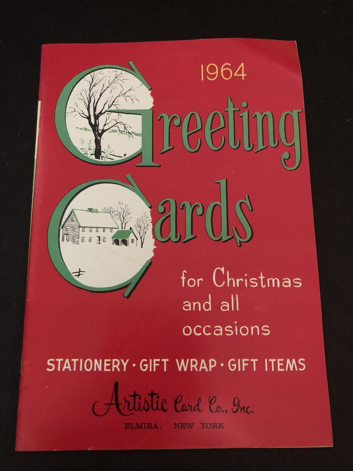 1960’s Artistic Card Co. New York Christmas Card Catalog Paper Collectible #2
