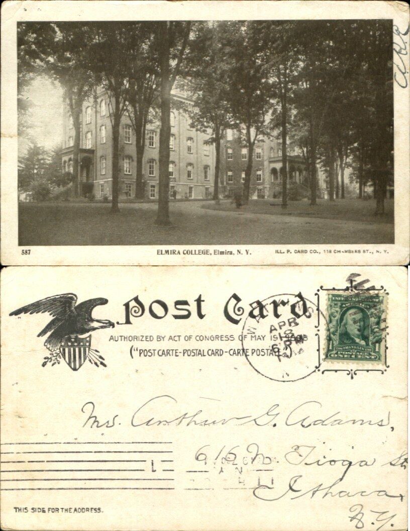 Elmira College Elmira New York NY UDB 1901-1907