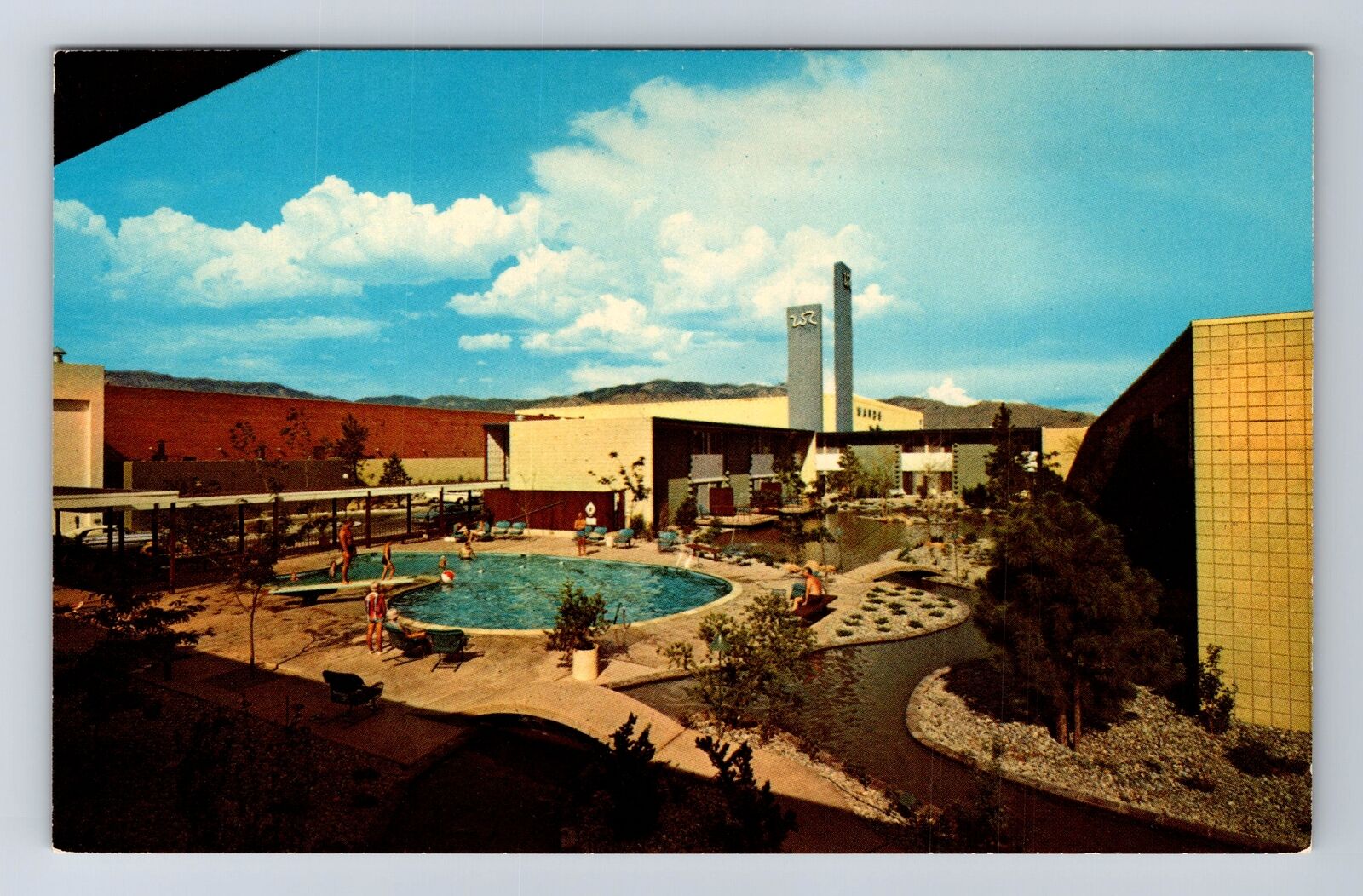 Albuquerque NM-New Mexico, White Winrock Motor Hotel, Vintage Postcard