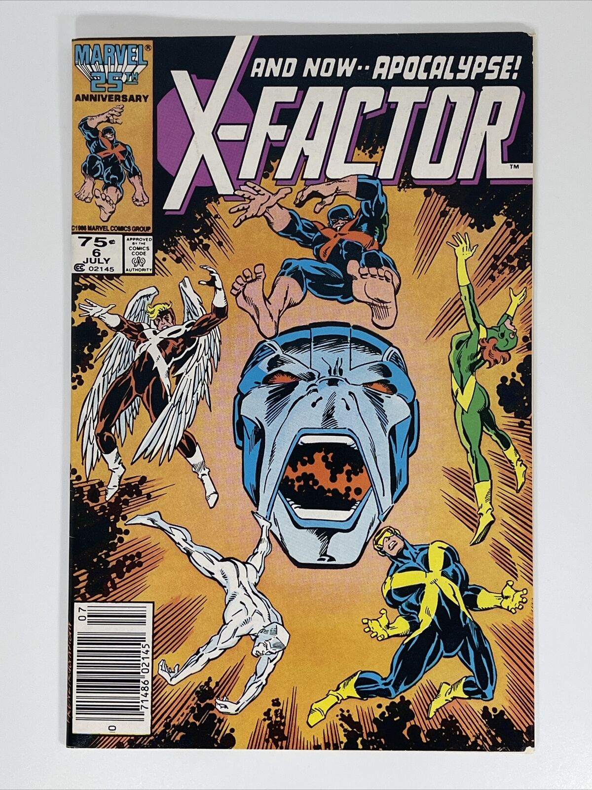 X-Factor #6 - 1st App of Apocalypse (1986) KEY Issue Newsstand