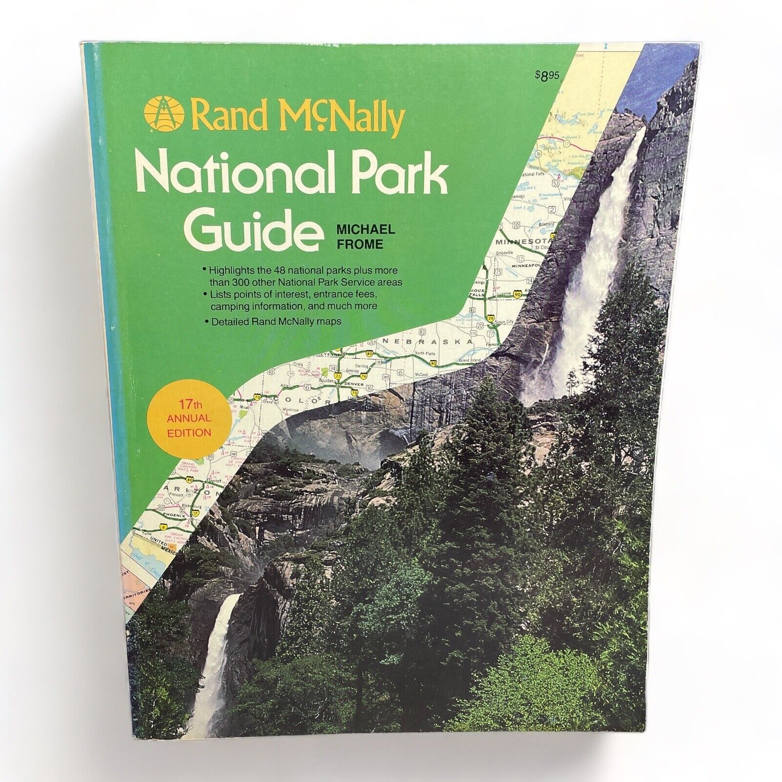 1983 National Park Guide Rand McNally 17th Edition Map Book Michael Frome PB