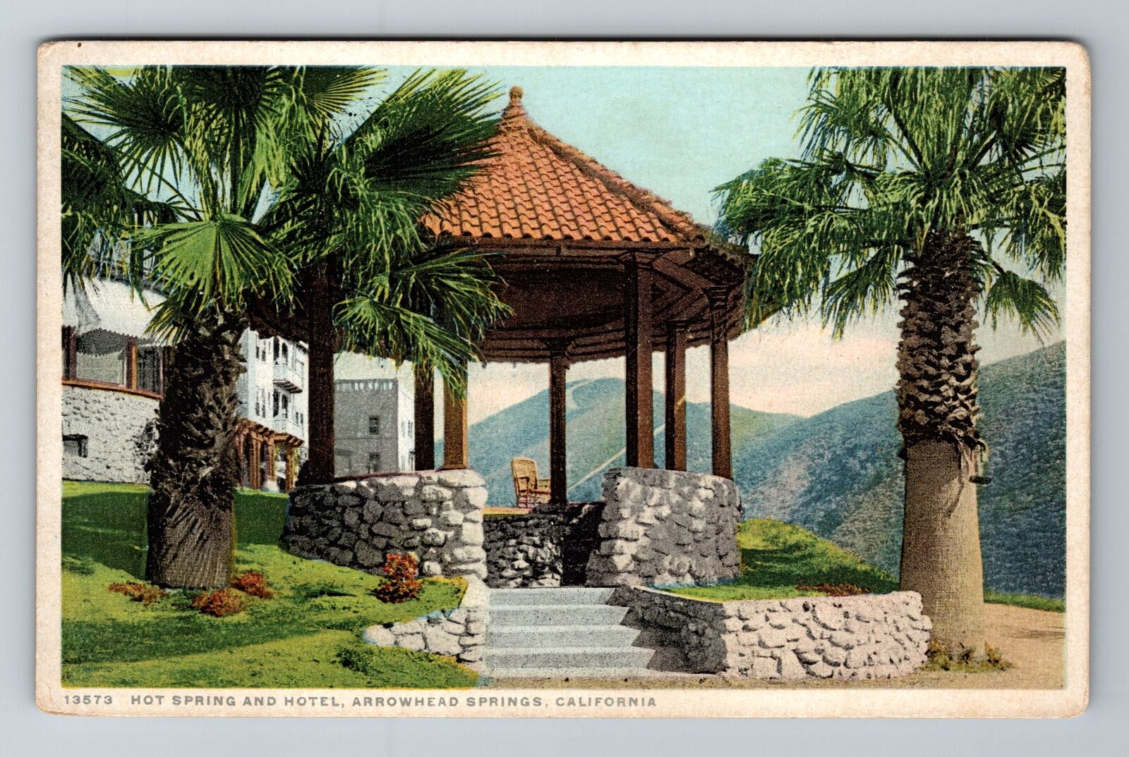 Arrowhead Springs CA-California, Hot Springs And Hotel Souvenir Vintage Postcard