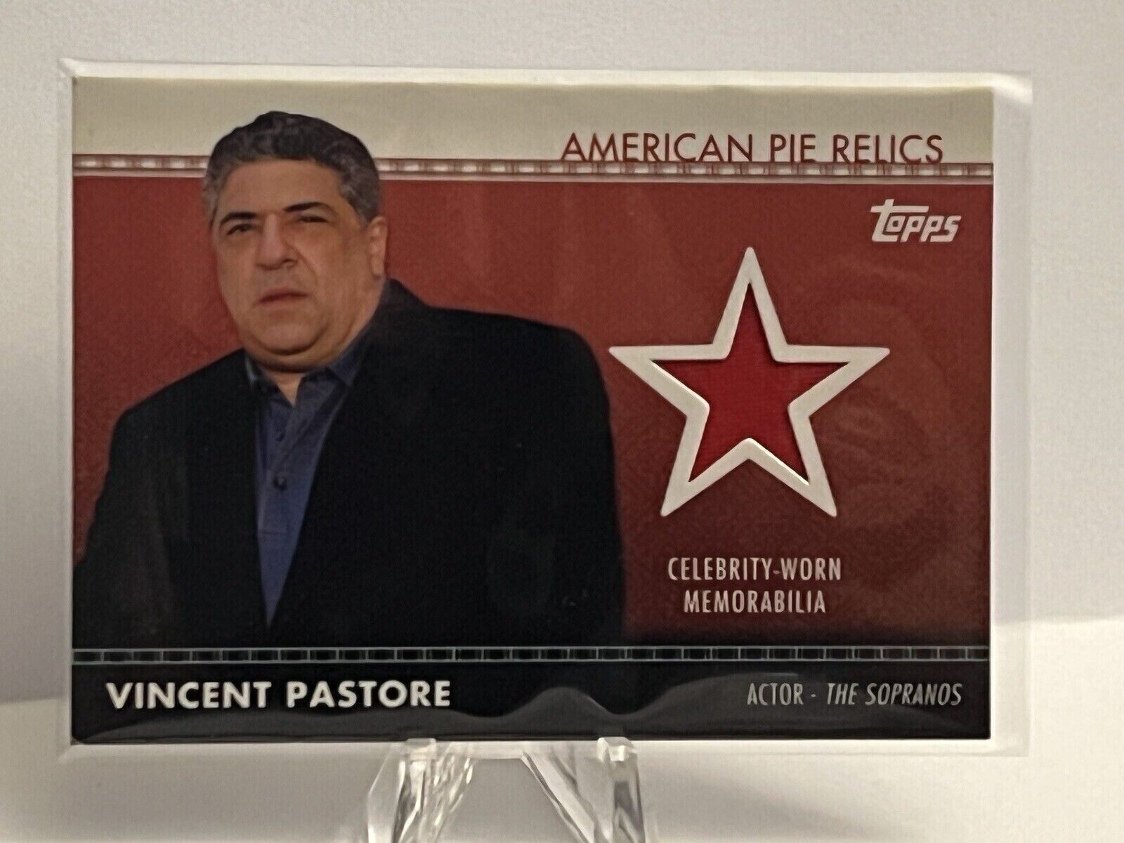 2011 Topps American Pie The Sopranos Vincent Pastore Worn Swatch Card