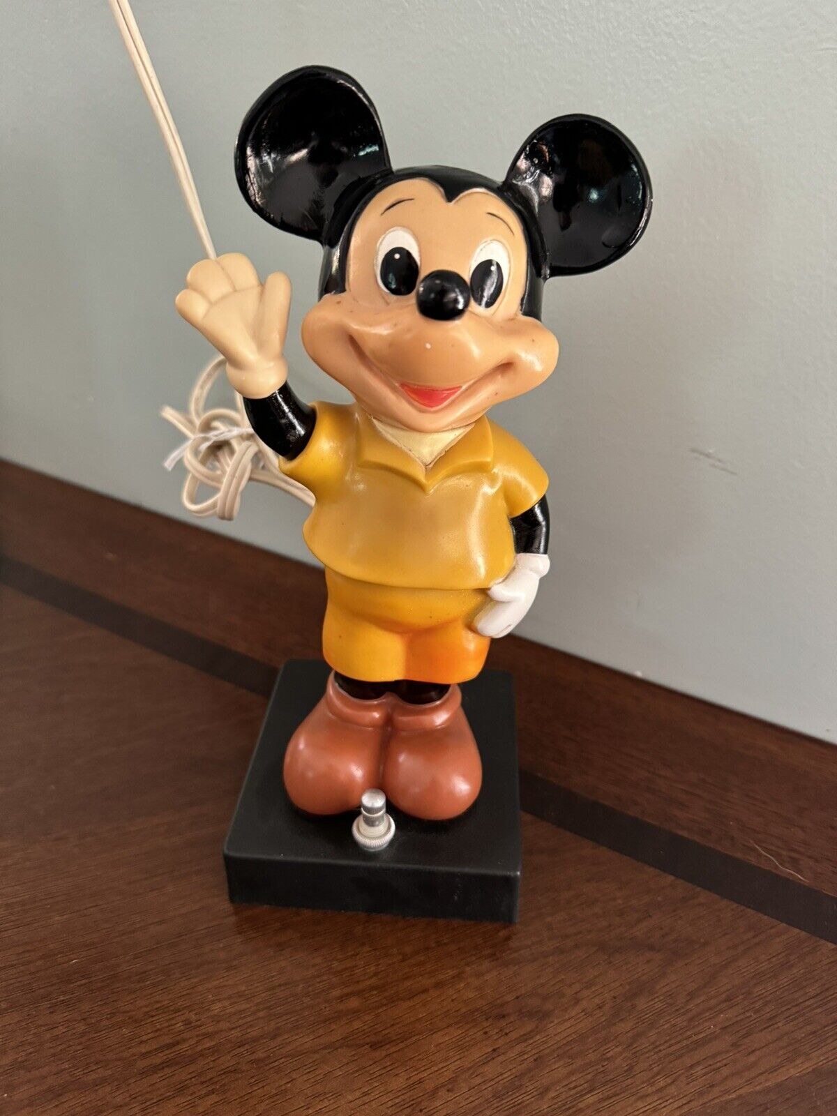 Vintage Mickey Mouse Walt Disney Glowies Light Lamp Figure Made in Japan Works