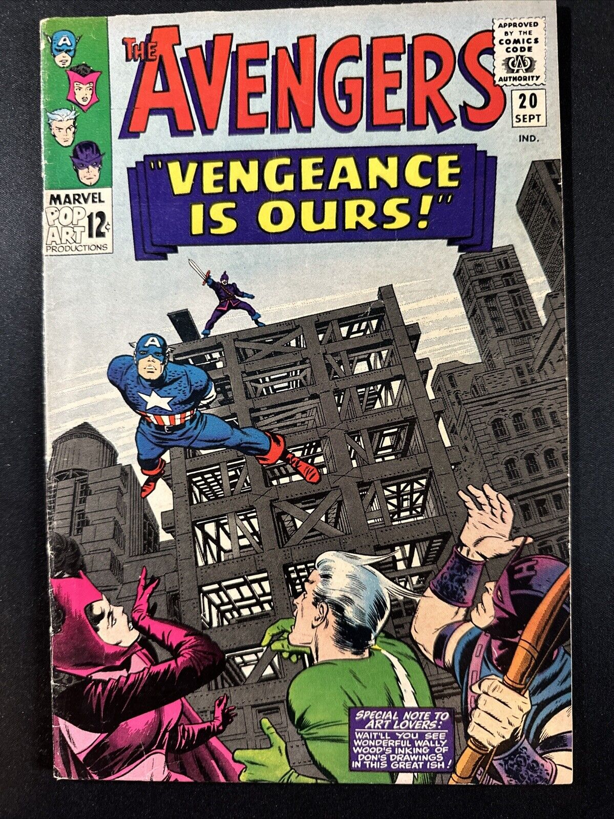 The Avengers #20 1965 Vintage Old Marvel Comics Silver Age 1st Print VG *A3