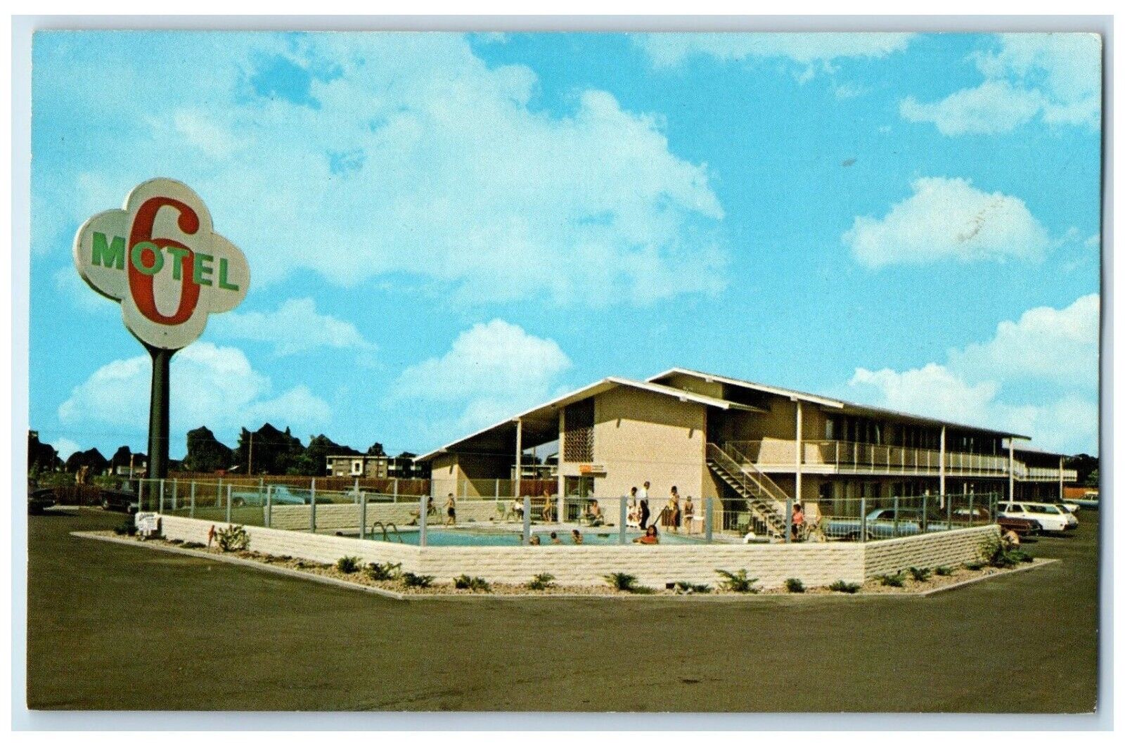 c1960 Motel Denver Wdasworth Blvd. Denver Colorado CO Vintage Antique Postcard