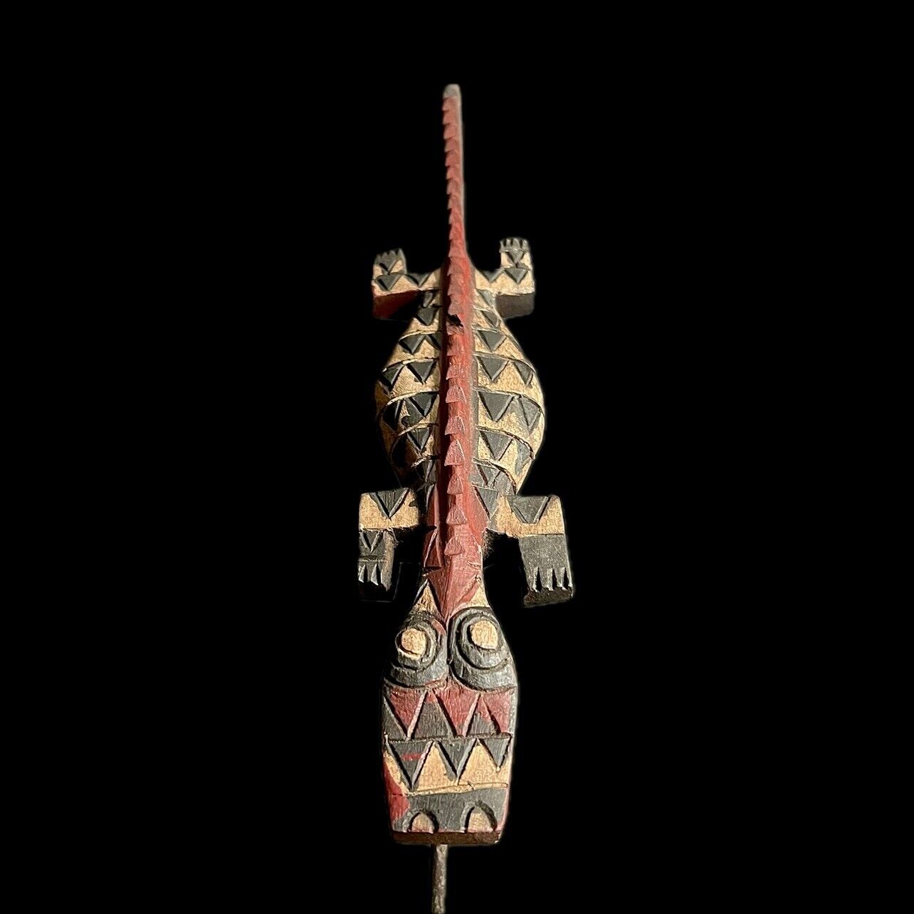 African Mask Bobo Crocodile Mask Wood Hand Carved Wall Hanging-G1680