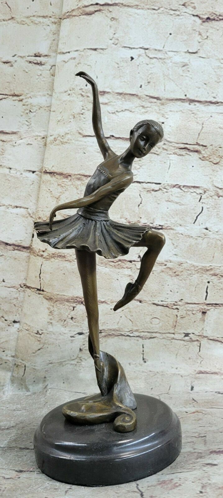 Signed Original Bronze Metal Modern Ballerina Dancer Sculpture Statue Figure Art