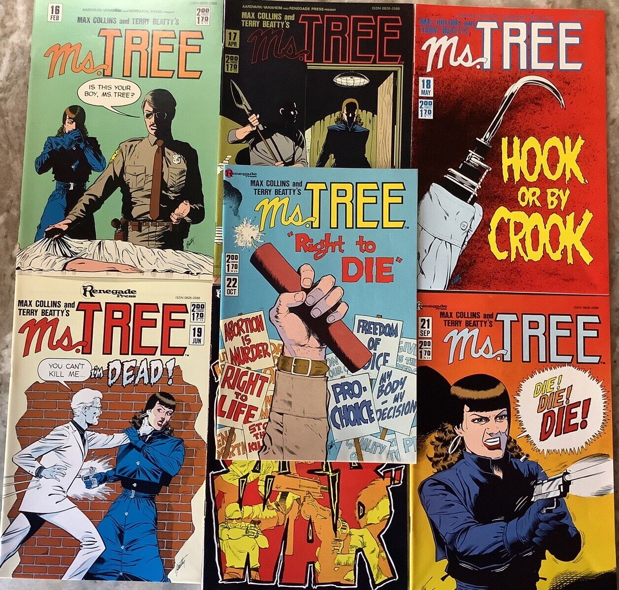 Ms. Tree #16-22 Renegade Press 1985 Comic Books