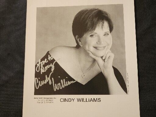 Cindy Williams Original Vintage Talent Agency Headshot Autographed Hand Signed 