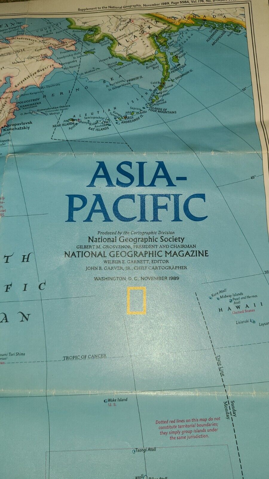 National Geographic - Asia-Pacific Map - November 1989