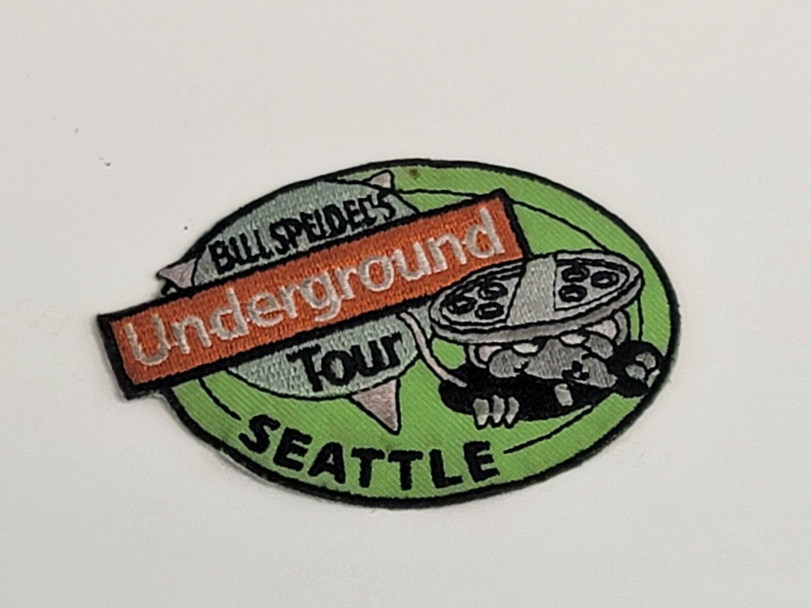 Bill Speidel's Underground Tour Seattle Washington DC Patch Jacket/Hat Souvenir