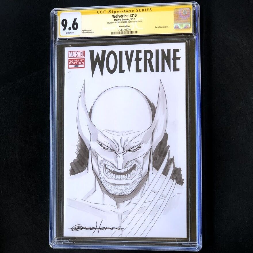 Wolverine #310 (2012) 💥 CGC 9.6 SS 💥 ORIGINAL SKETCH by GREG HORN Comic