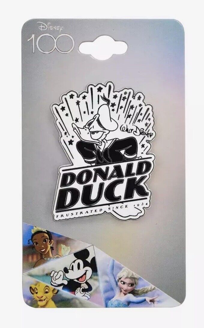 Disney 100 Donald Duck Tonal Portrait Enamel Pin
