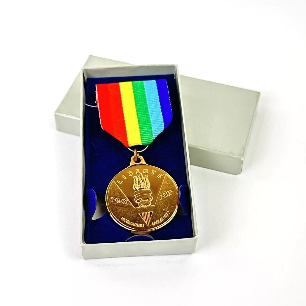 50th Anniversary WW2 June 6 1944 D-Day Commemorative Medal Overlord Liberte