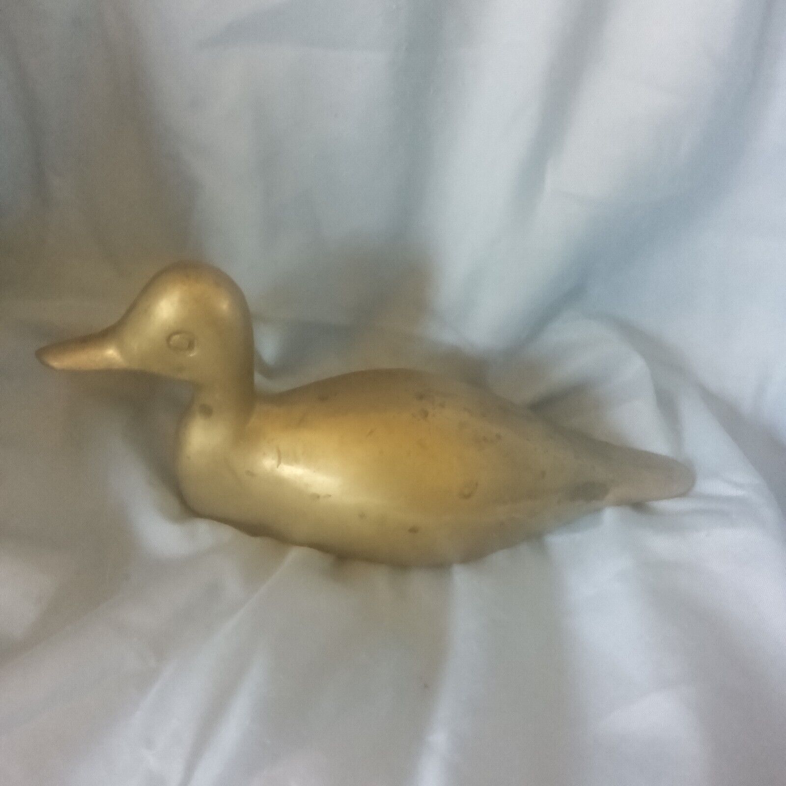 Vintage Large Brass Duck