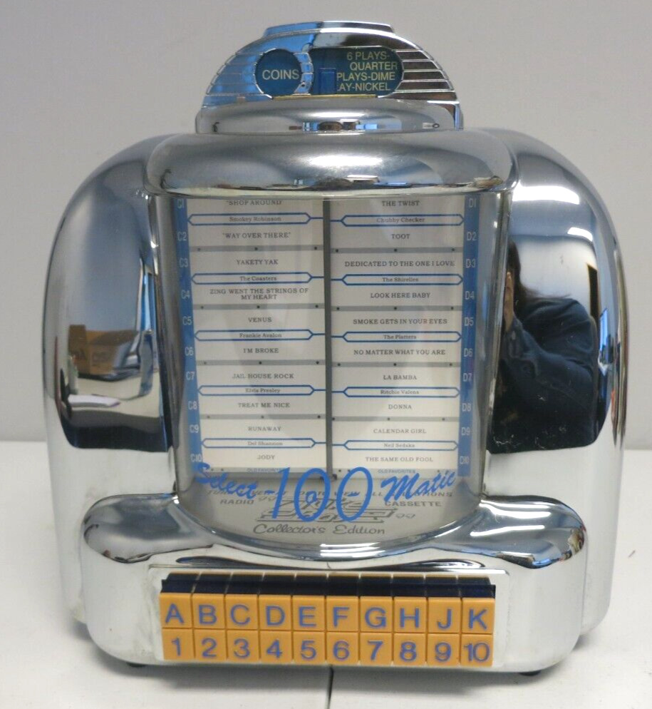 1950\'s REPRODUCTION CROSLEY 100 Select-O-Matic CR10 JUKEBOX Radio/Cassette