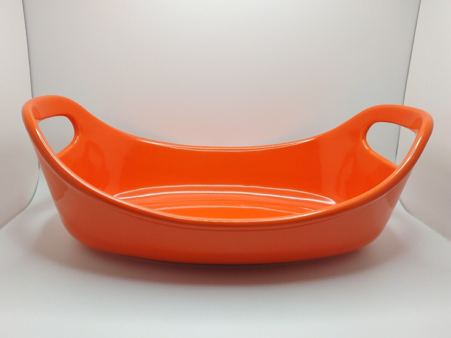 Rachael Ray Orange Casserole Oval Dish With Handles Bakeware 1.25 Quart 