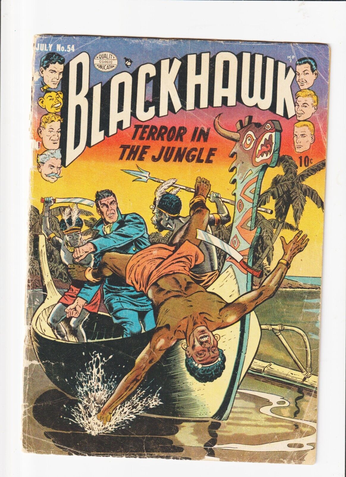 blackhawk comics #66   golden age  Quaility /PRE CODE / RED EXCECUTIONER