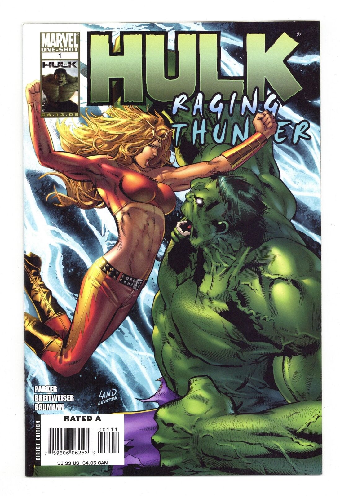 Hulk Raging Thunder #1 NM 9.4 2008