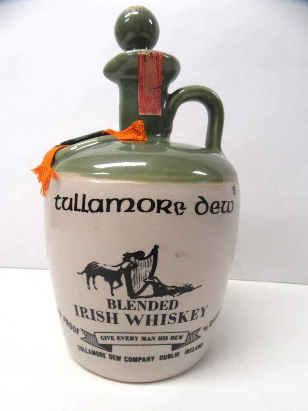 Tullamore Dew Uisge Baugh Blended Irish Whiskey 4/5 Qt EMPTYWe Combine Shipping