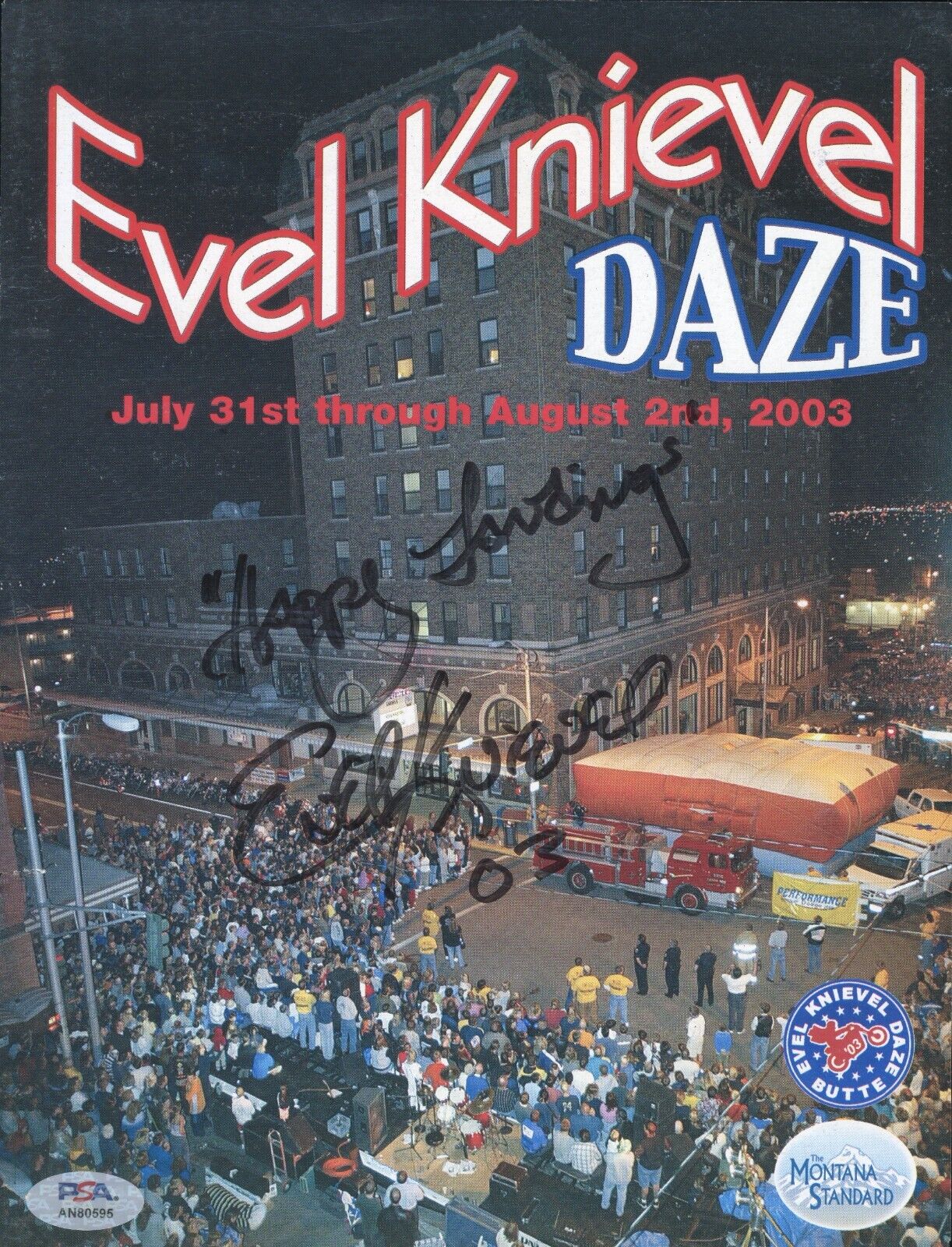 Evel Knievel ~ Signed Autographed 