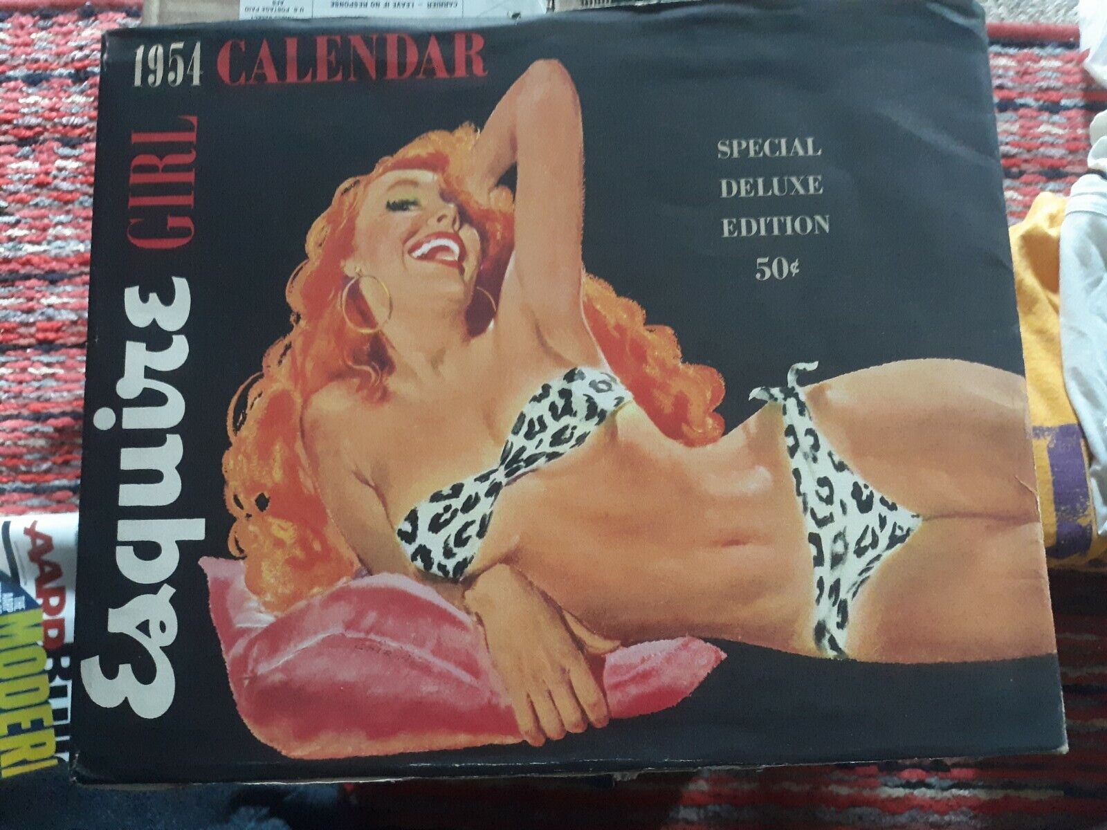 1954 Esquire Girl Calendar with Envelope COMPLETE