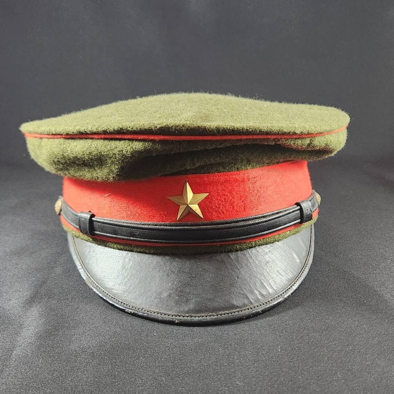 Vintage Japanese Imperial army Officer Hat Cap WW2 original item Vintage Good