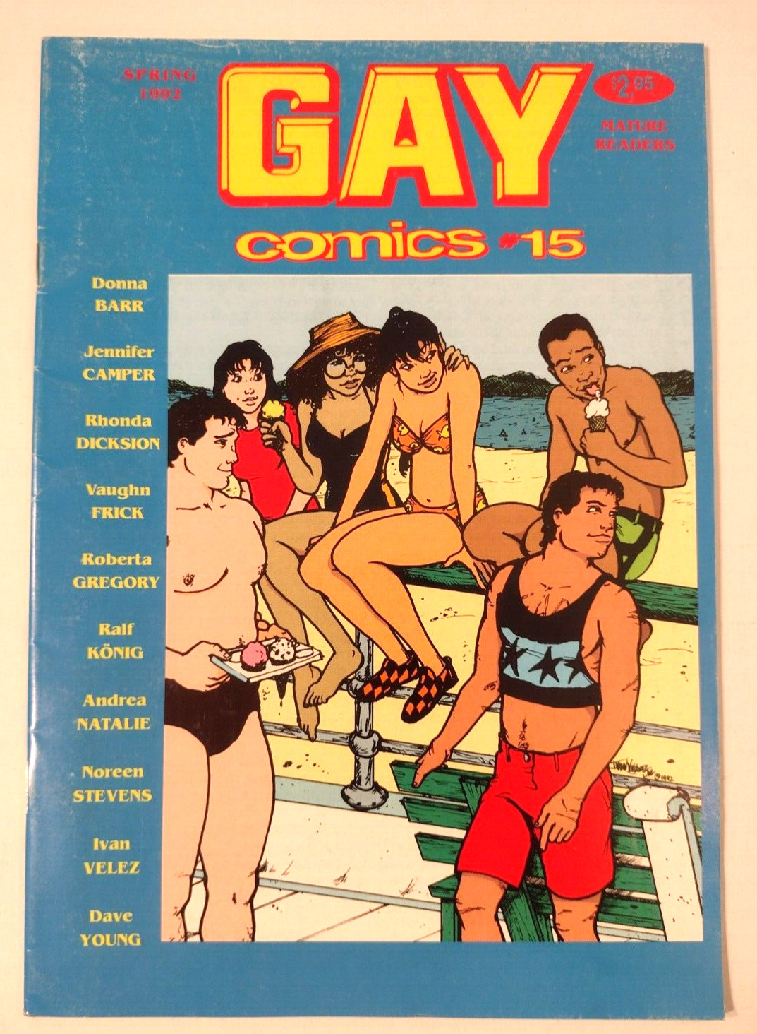 Gay Comics #15 Underground/1992/Donna Barr/Roberta Gregory/Ralf Konig/LGBTQ
