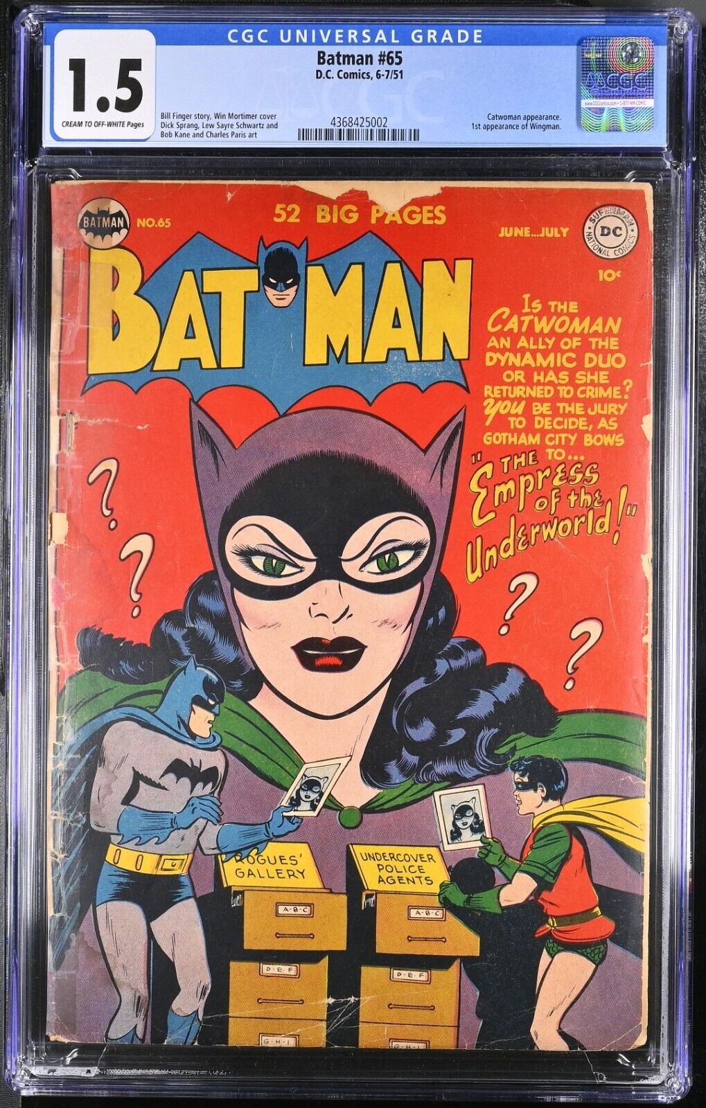 Batman #65 (Jun/Jul 1951, D.C. Comics) CGC 1.5 FR/GD | 4368425002