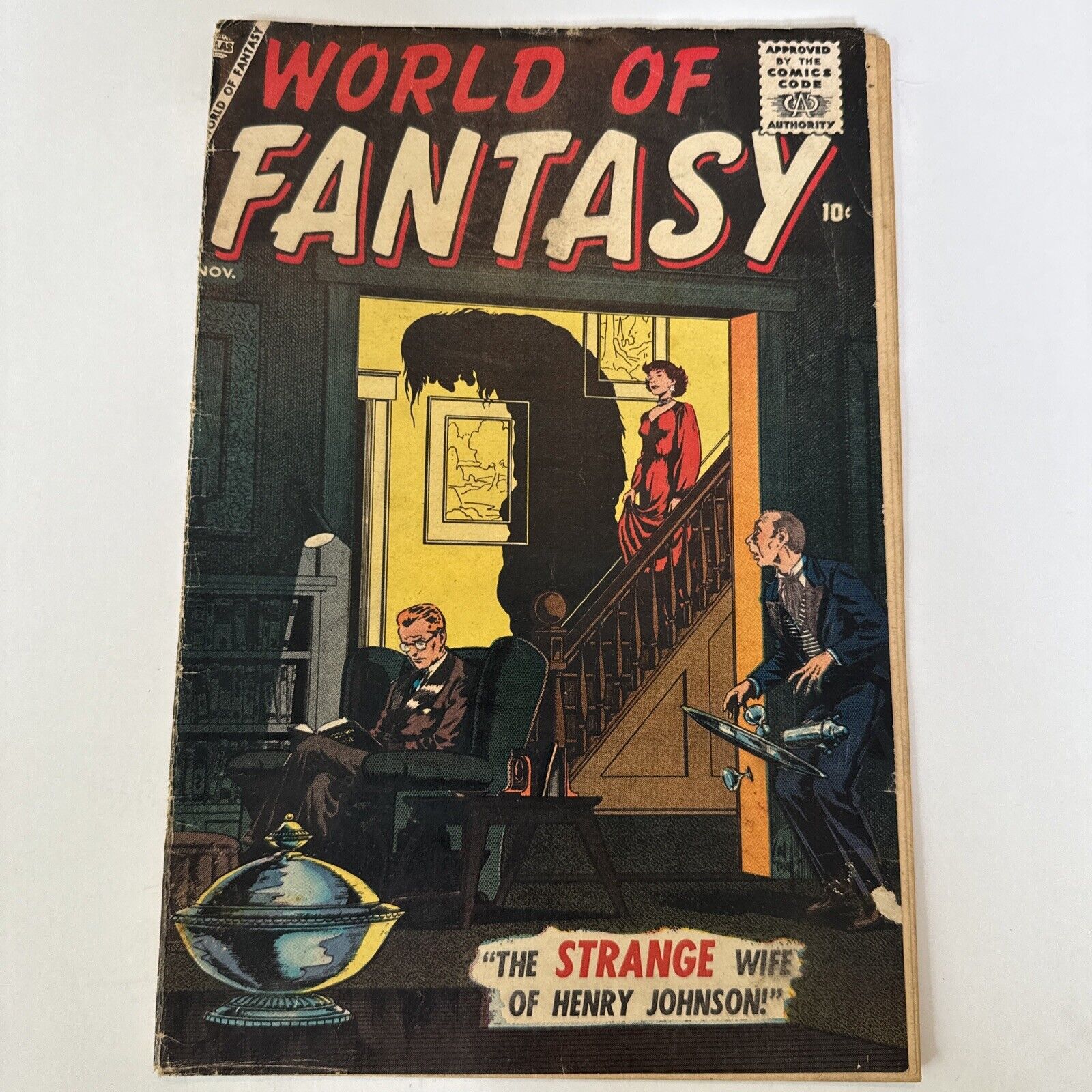 World of Fantasy # 4 | Early Silver Age Atlas / Marvel 1956 | Sci-Fi / Horror VG