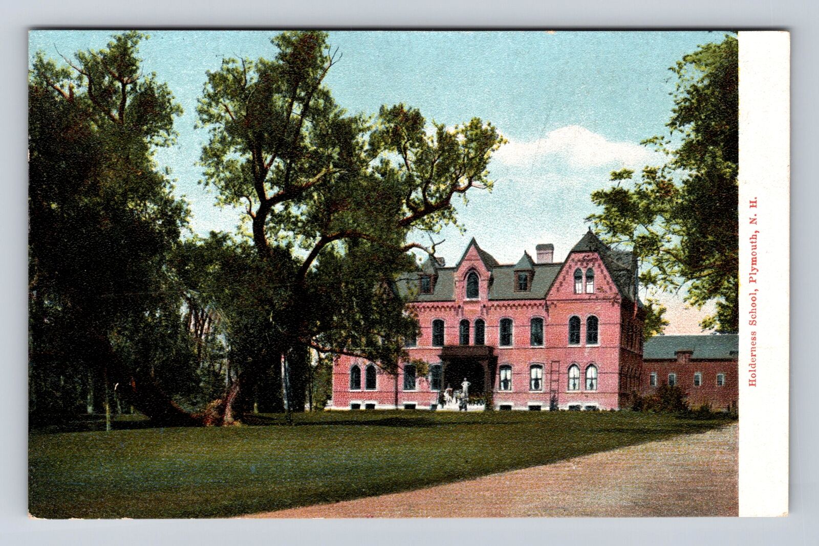 Plymouth NH-New Hampshire, Holderness School, Antique, Vintage Souvenir Postcard