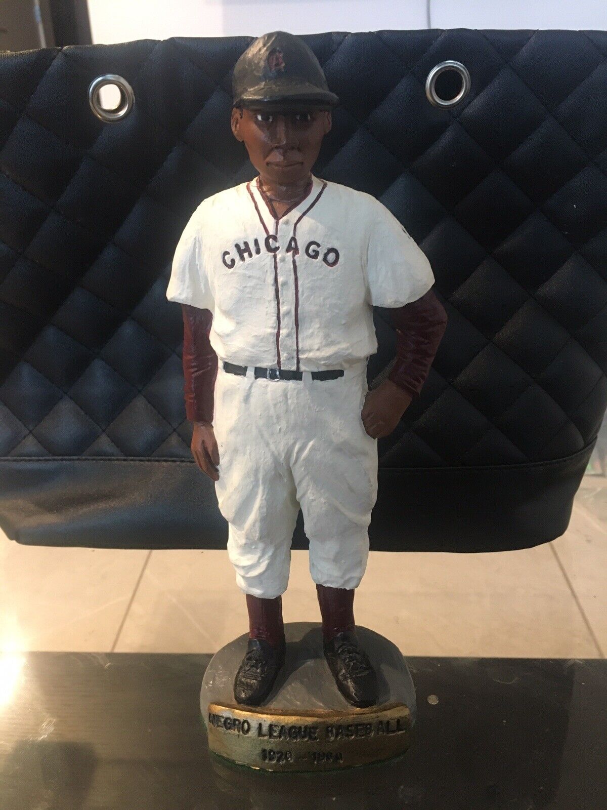 1 of 1 Negro League Baseball Statue 1920-1960 Made With Pecan Shells
