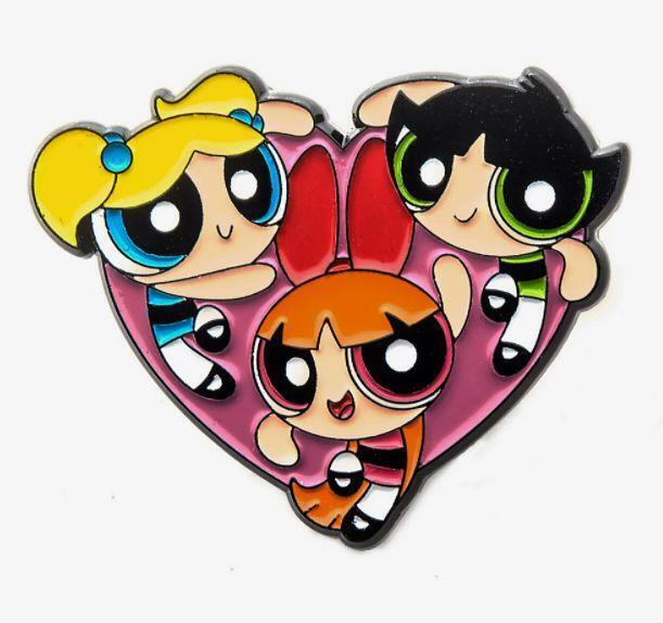 The Powerpuff Girls Heart Enamel Pin