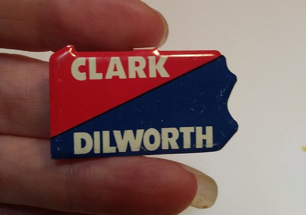 Vintage Clark/Dilworth Political Campaign Button PENNSYLVANIA 1 1/2' MRTR 7