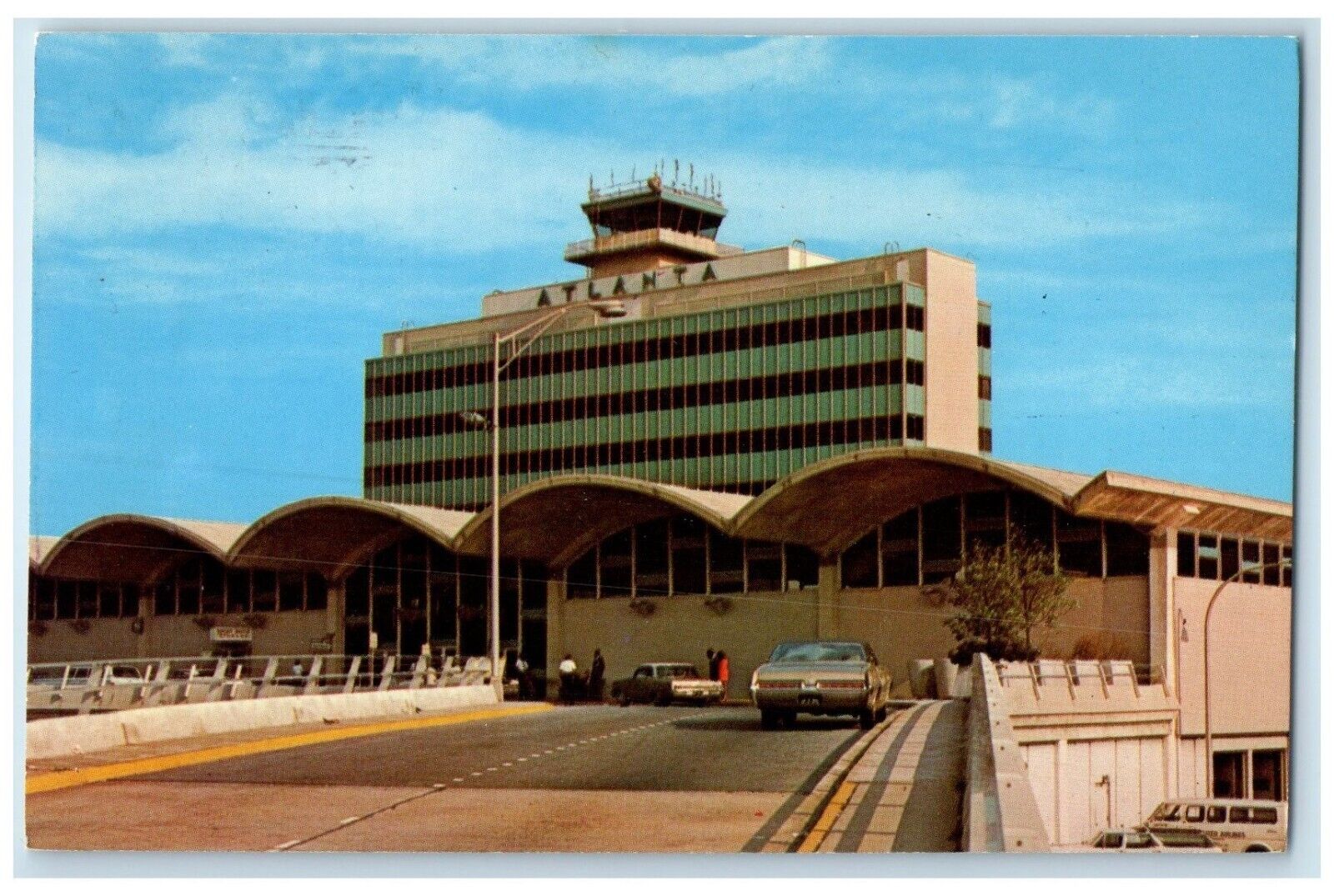 c1961 Exterior View Building Atlanta\'s Fabulous Air Terminal Georgia GA Postcard