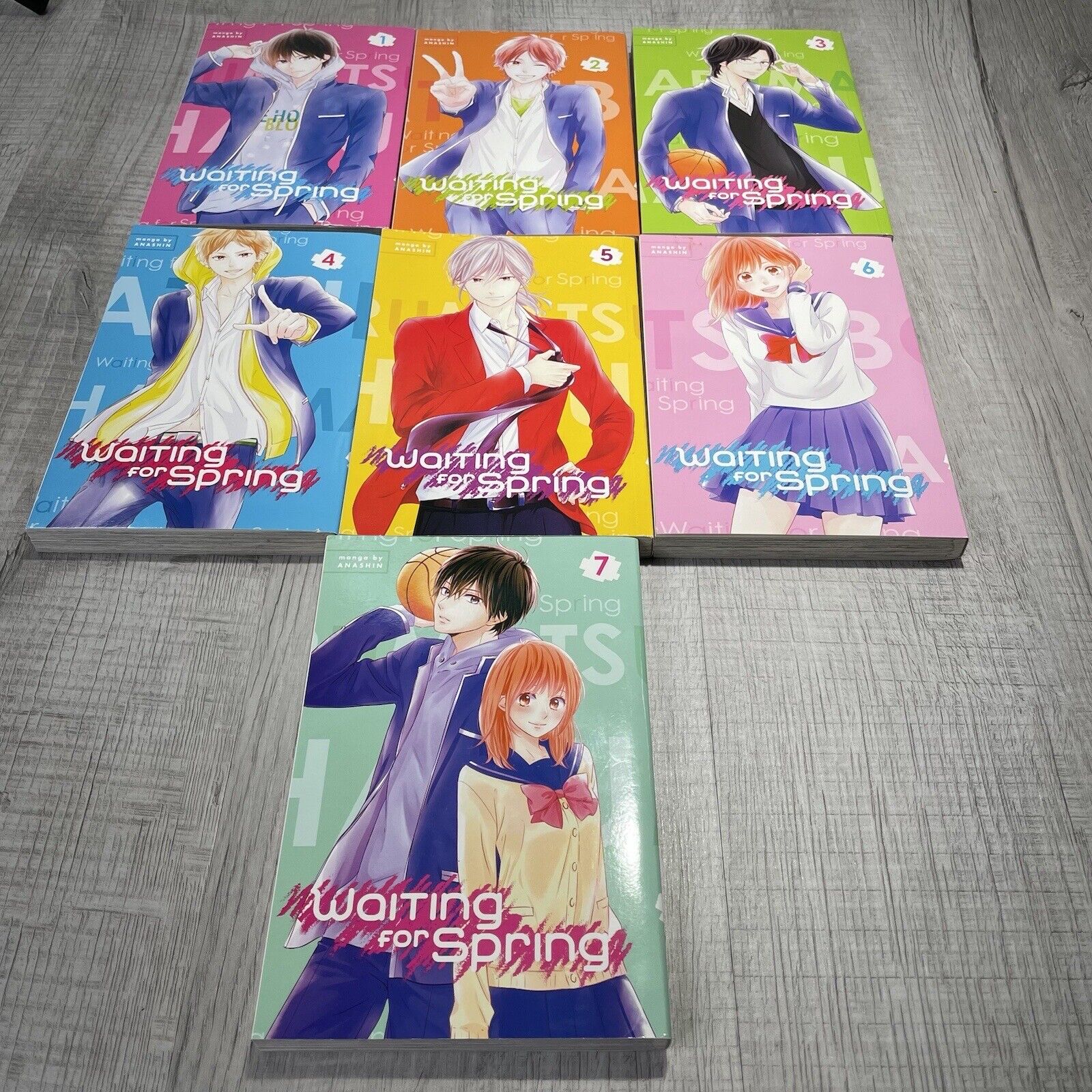Waiting For Spring Anashin Volumes 1-7 English Manga Excellent Condition