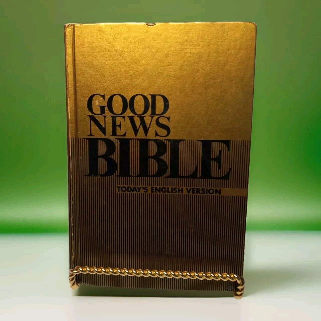 Vintage Good News Bible In Today’s English Version/Hardcover/Gold/Black...