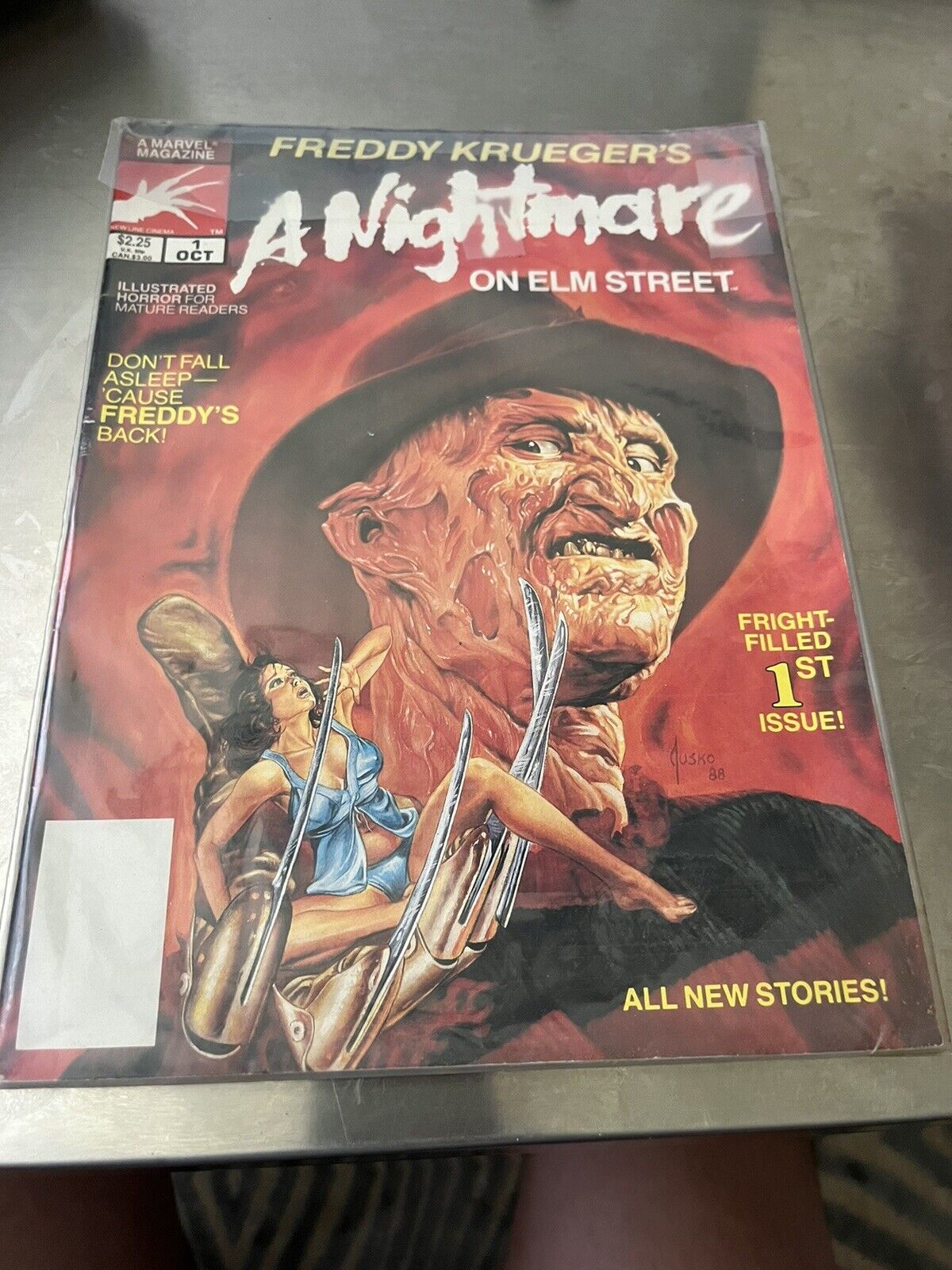 FREDDY KRUEGER A NIGHTMARE ON ELM STREET ISSUE 1 (Marvel October 1989)