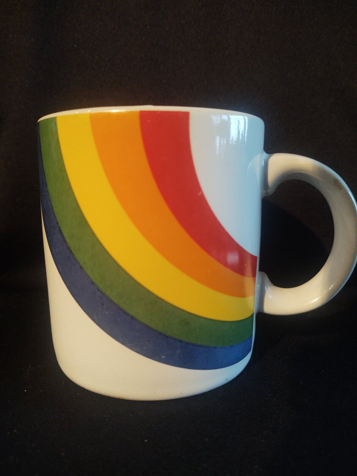 VINTAGE Noah\'s ark God\'s Promise RAINBOW MUG/CUP FTD COFFEE Tea primary colors 
