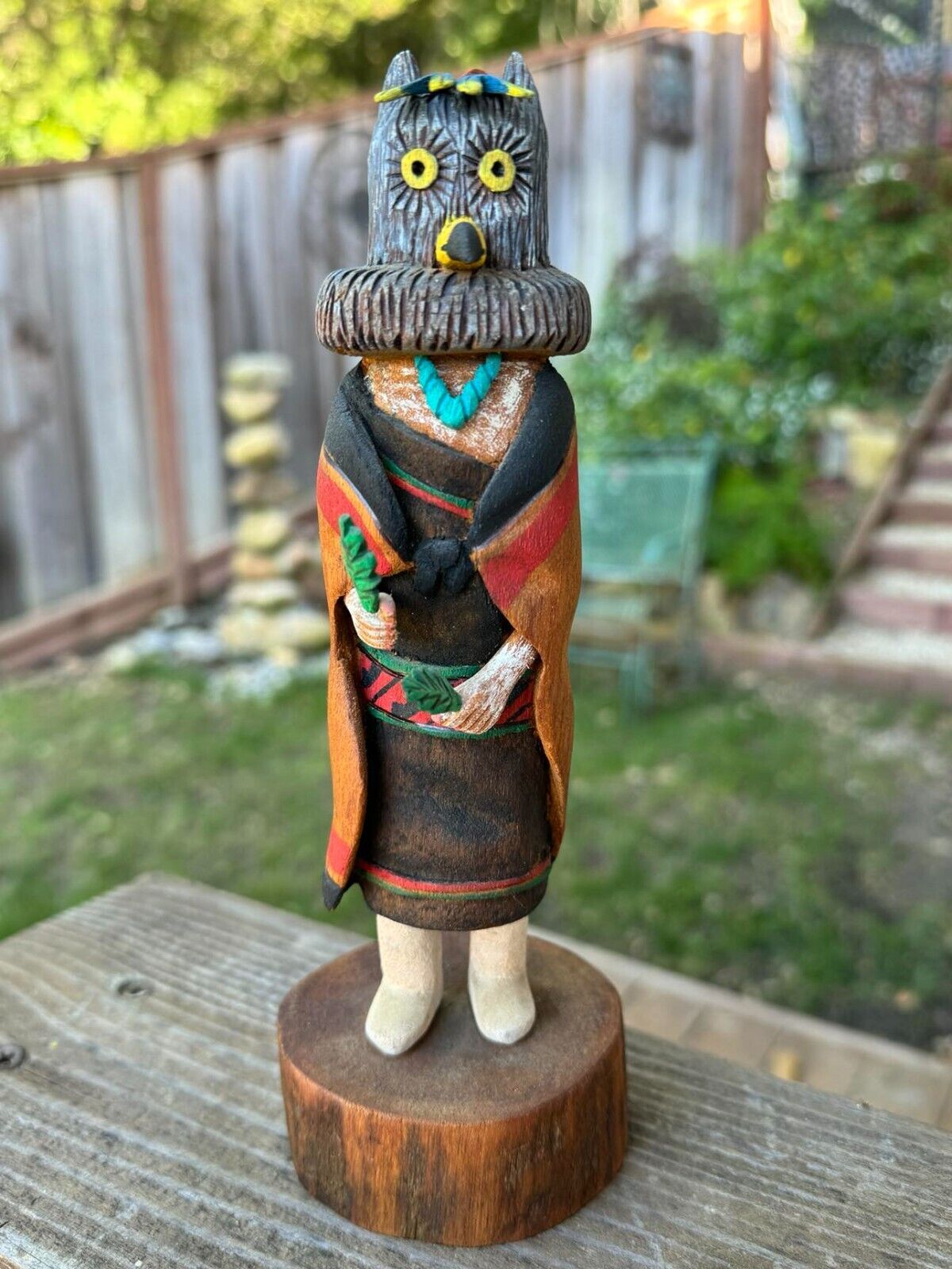 Hopi Kachina - Mongwa Wuhti (Owl Women) by  \