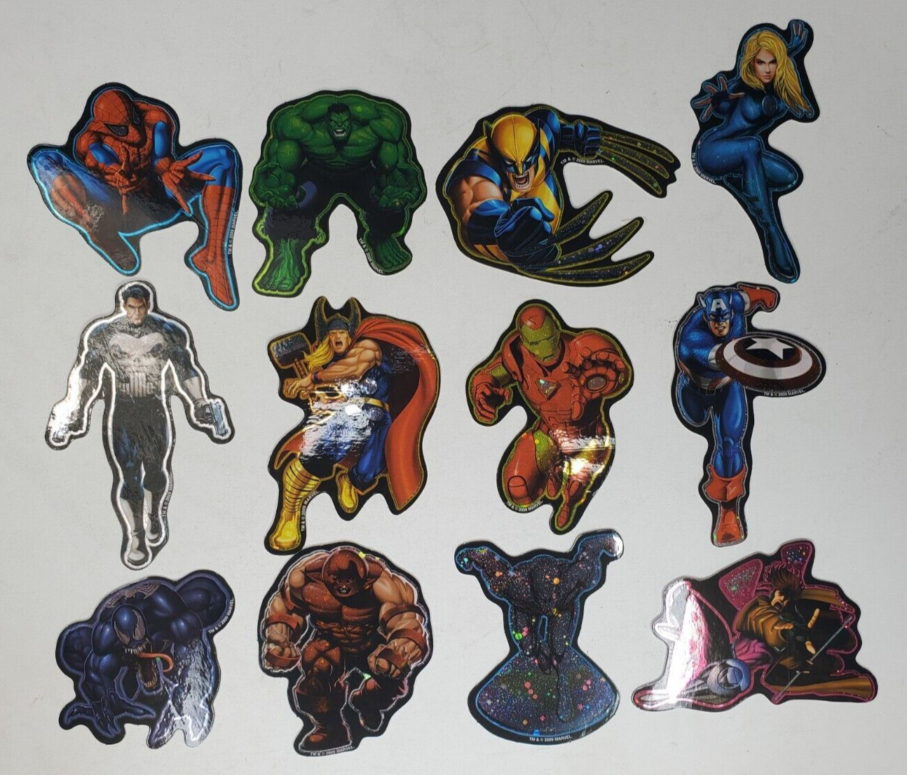 Vintage Spider Man 2009 Heros Sticker Set of 12  Marvel NM Rare