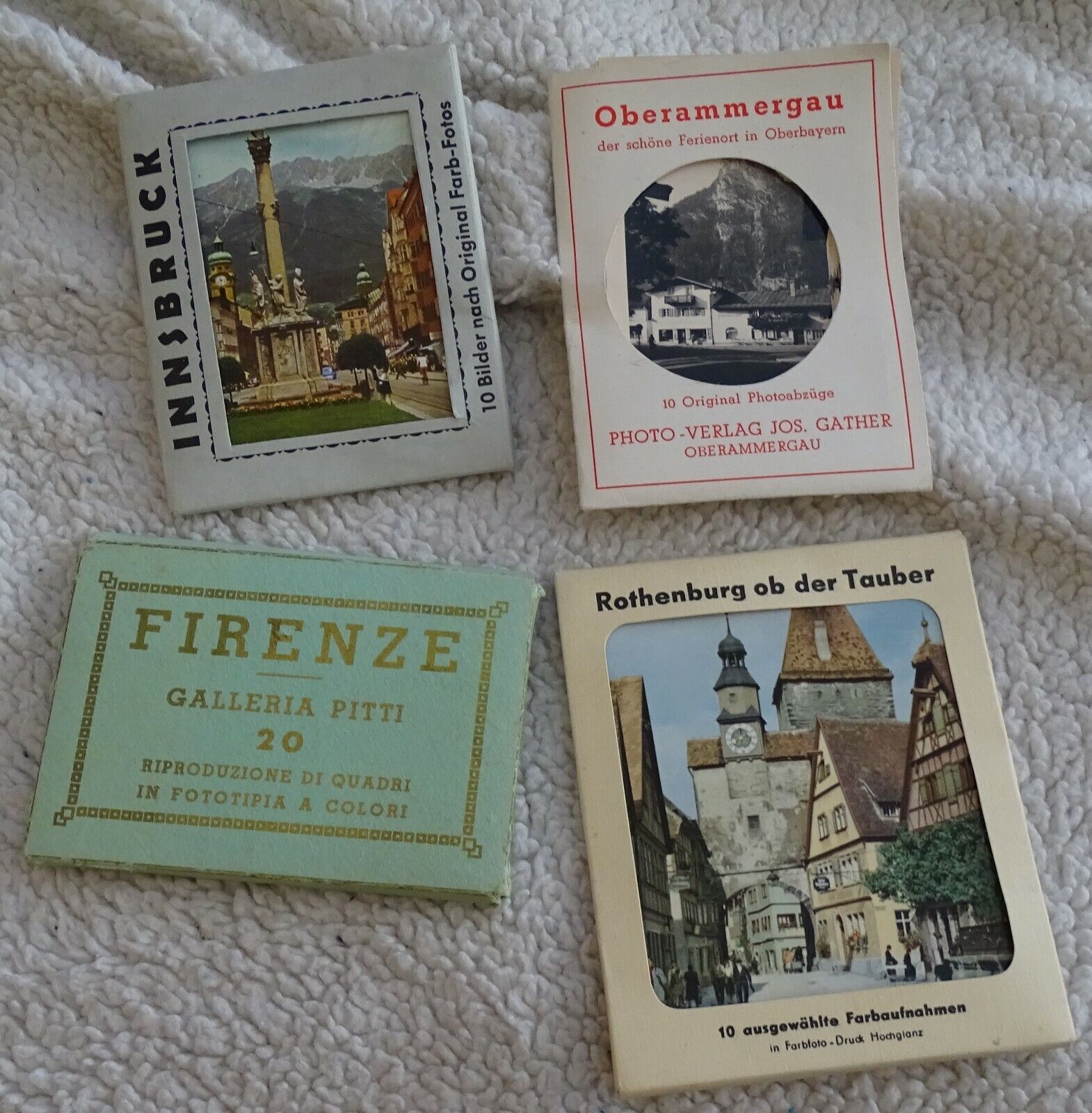 1940's/1950's Miniature Photo Portfolios - Germany, Austria, Italy; Innsbruck + 