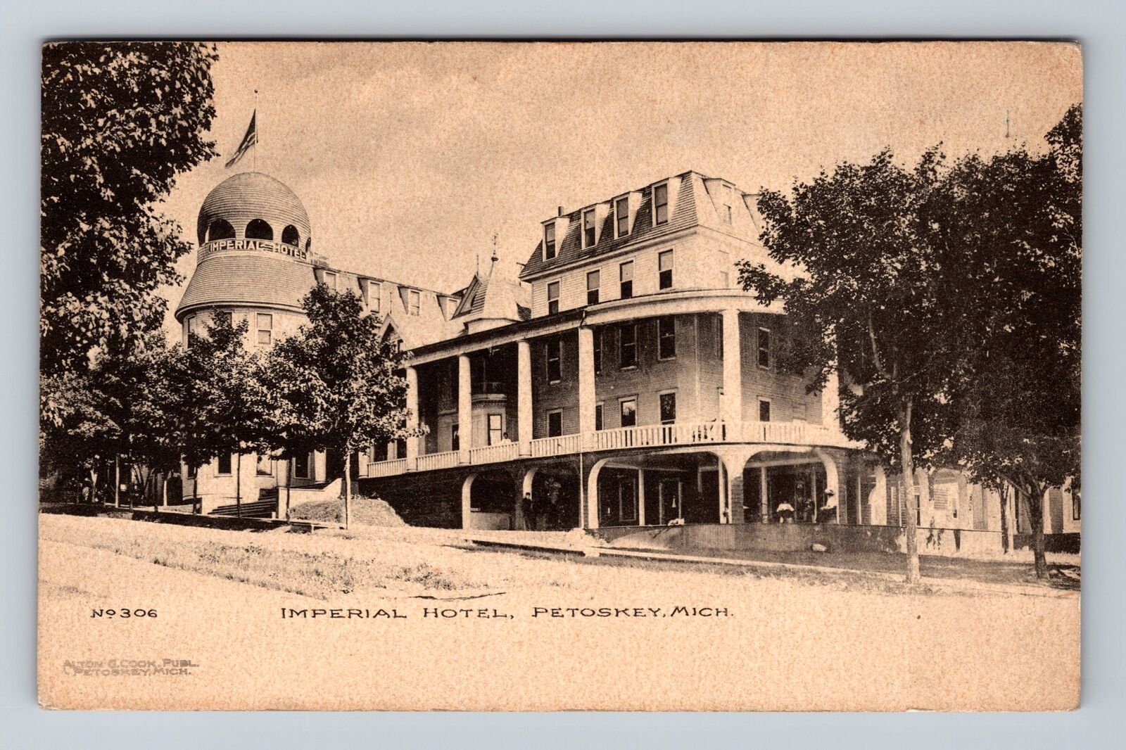 Petoskey MI-Michigan, Imperial Hotel, Advertising, Antique, Vintage Postcard