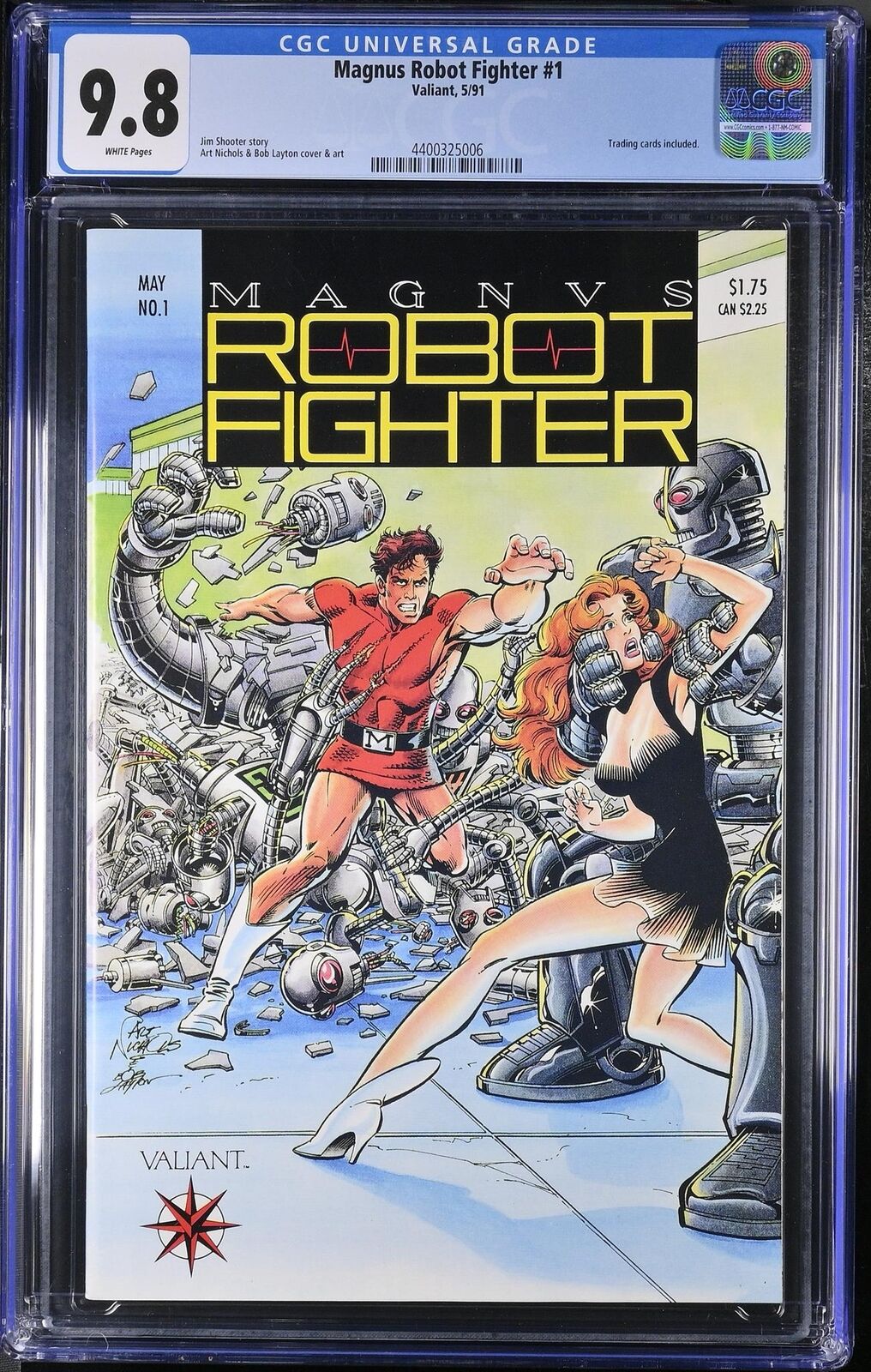 Magnus Robot Fighter 1 CGC 9.8 1991 4400325006 1st Comic by Valiant Trading card