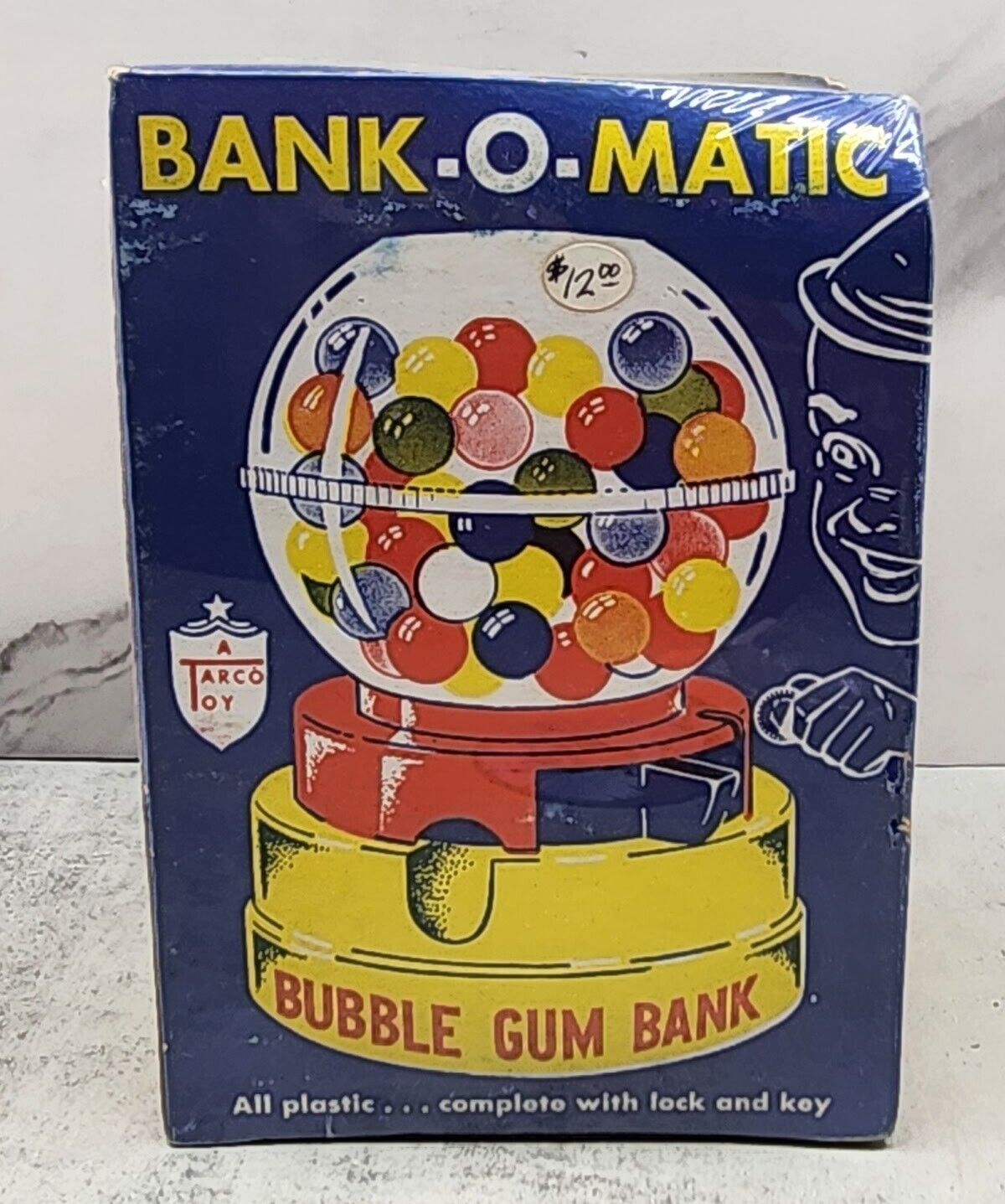 Vintage Tarco Bank-O-Matic Bubble Gumball Machine Bank 1968