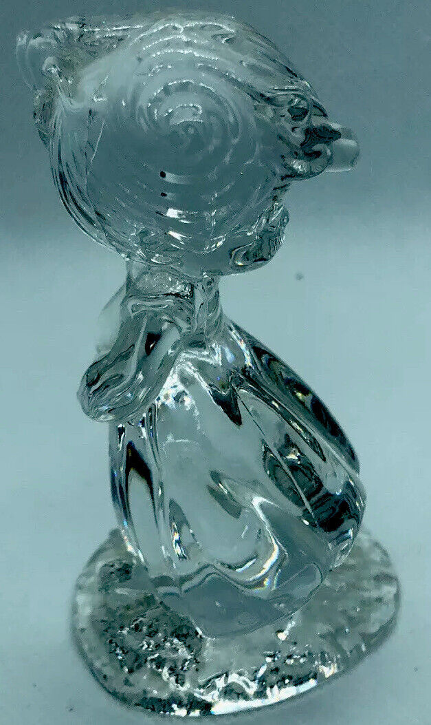 1991 Enesco Samuel J Butcher Young Girl Crystal Glass Figurine 637025 3.5Âx2Â